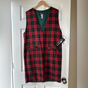 Vintage Sag Harbor tartan Wool Blend Garment NWT 12